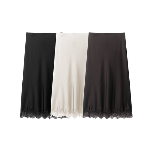 Satin Midi Skirt