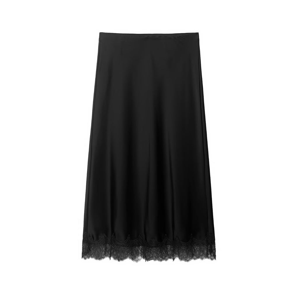 Satin Midi Skirt