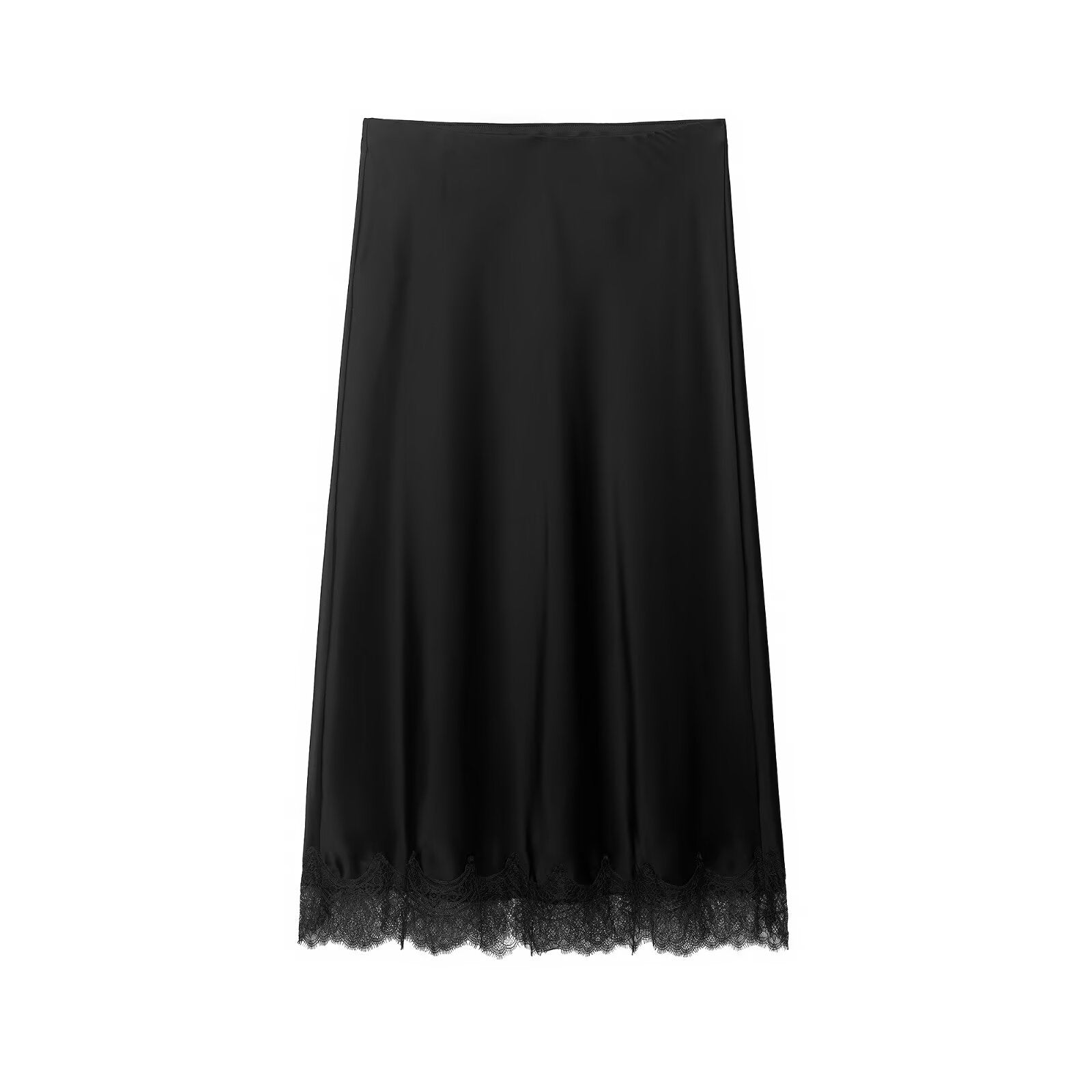 Satin Midi Skirt