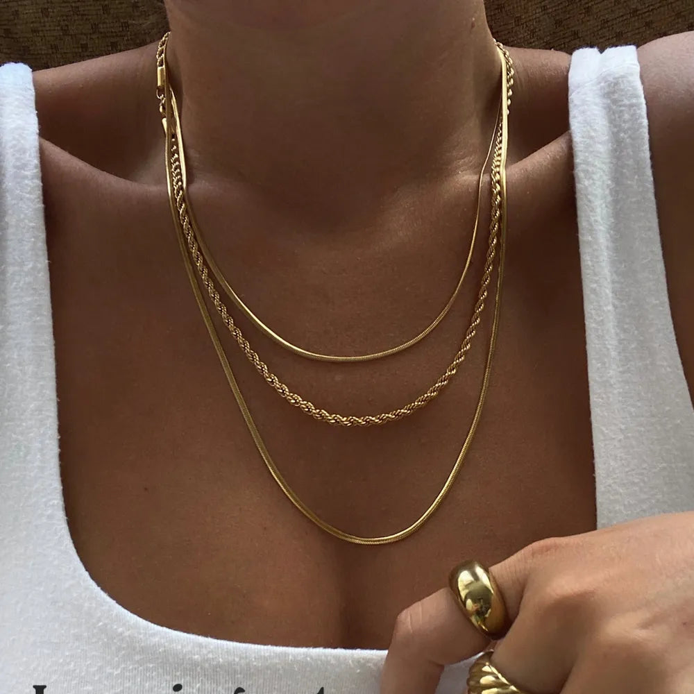 Layered Gold Necklace