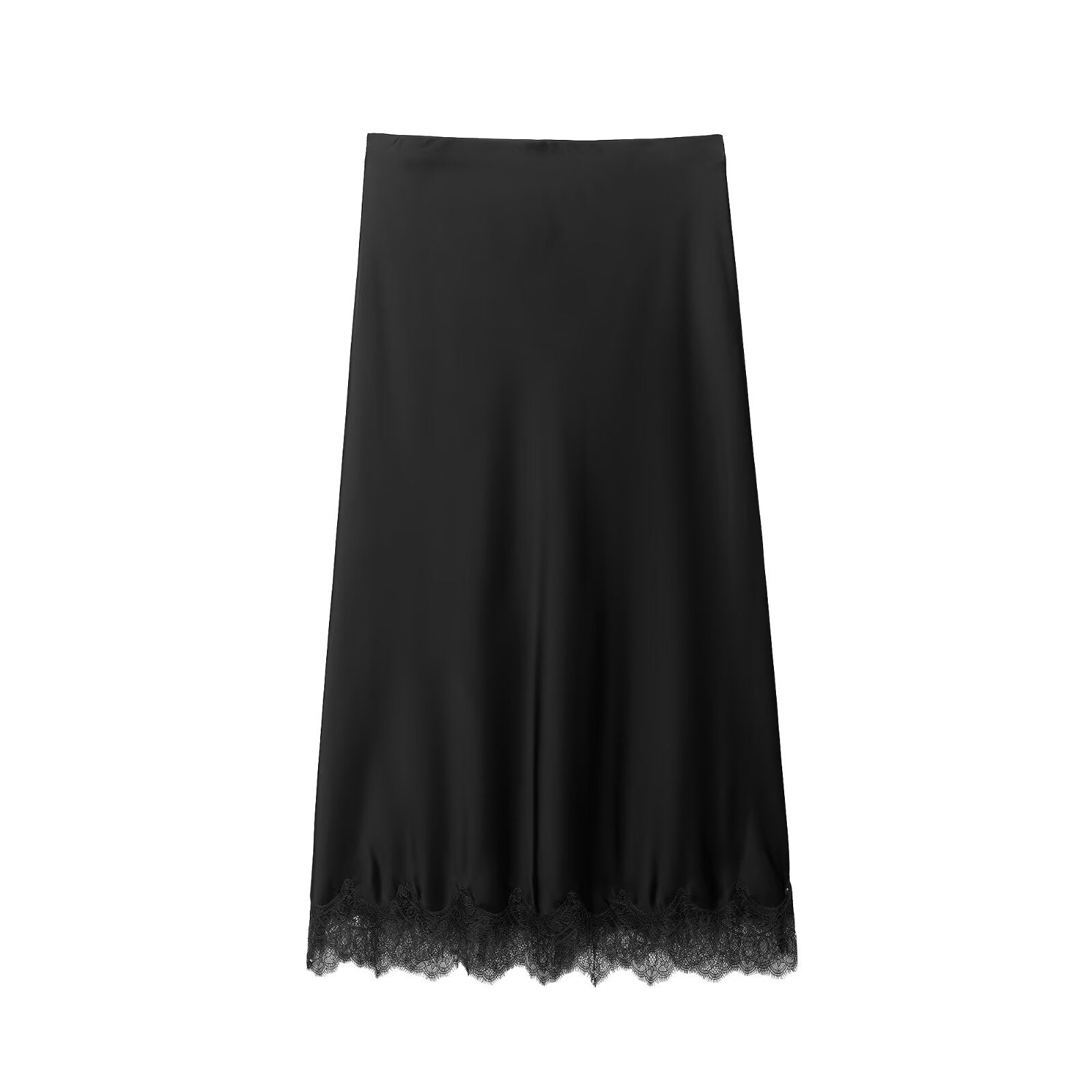 Satin Midi Skirt