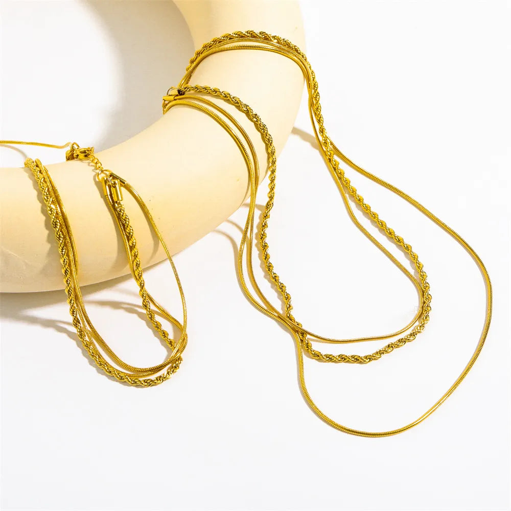 Layered Gold Necklace
