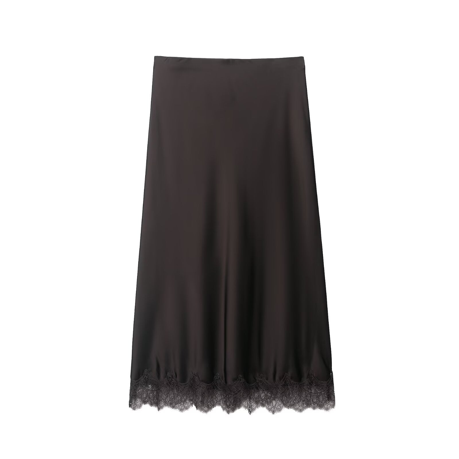 Satin Midi Skirt